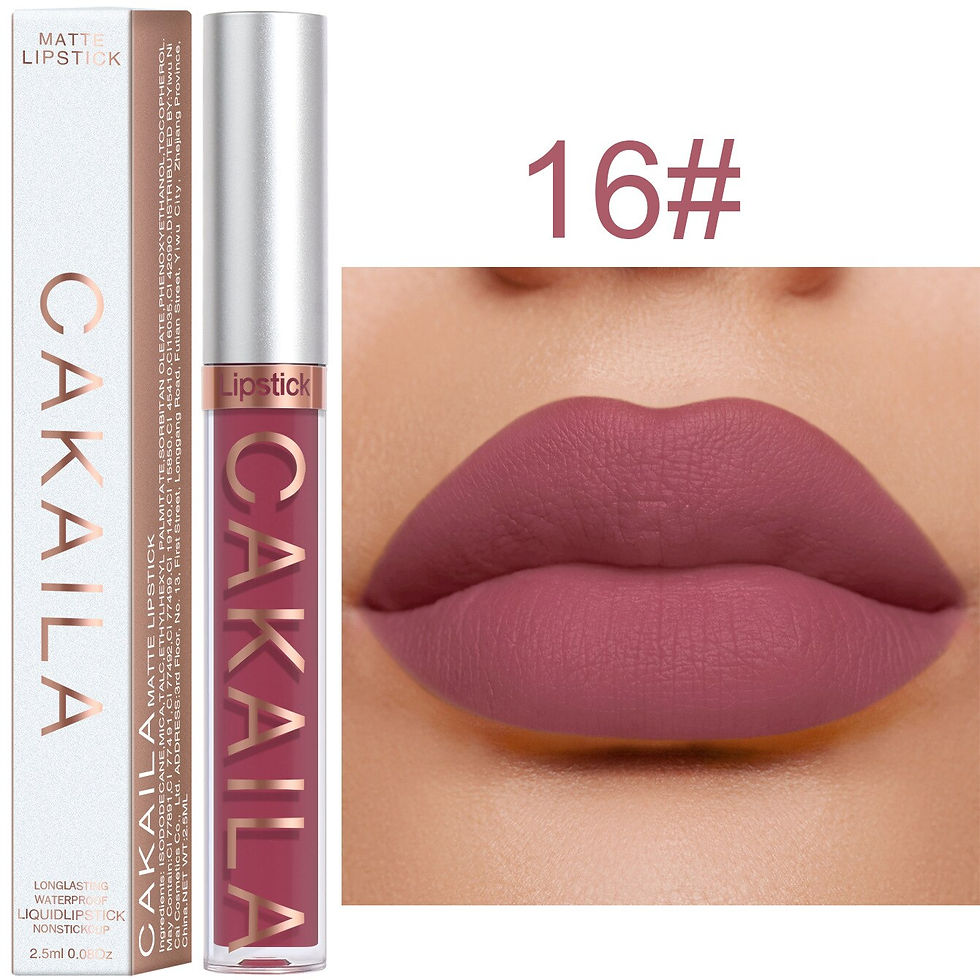 Thumbnail: Matte Pink Velvet Lipstick 18 Colors Lip Gloss Long Lasting Non-marking Red Sex