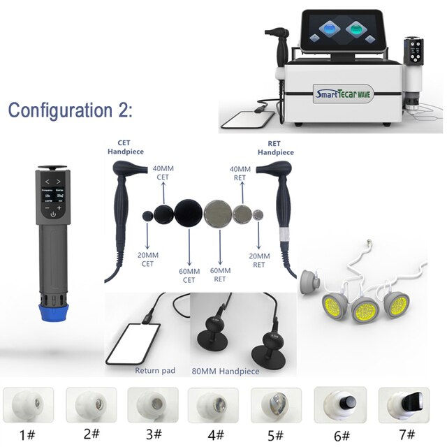 Thumbnail: Professional Smart Tecar Therapy Pain Relief CET RET EMS Muscle Stimulation ESW