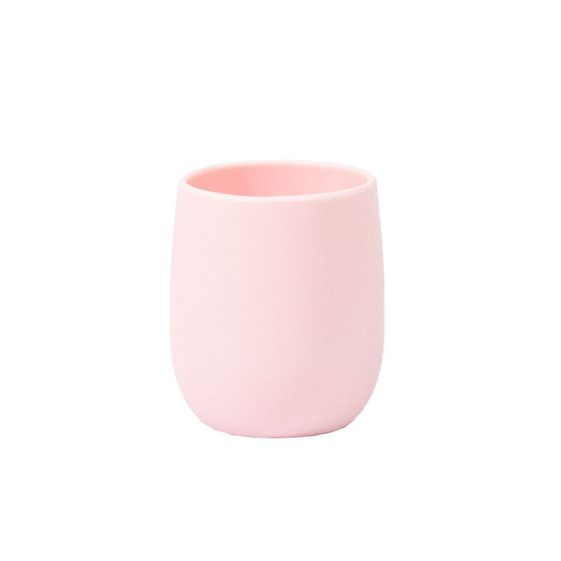 Thumbnail: Baby Learning Drinking Solid Color Baby Silicone Baby Kids Feeding Cup Infant T