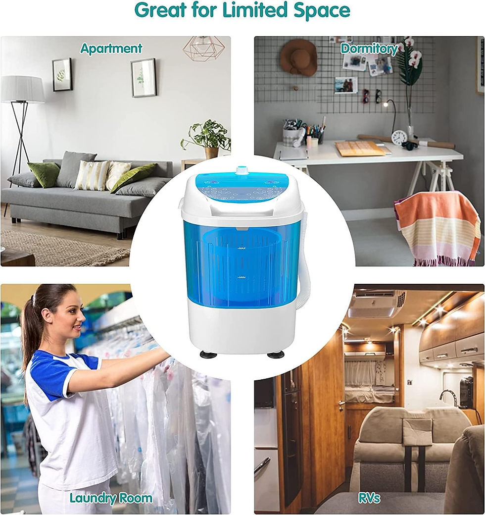 Thumbnail: MEDIMALL Portable Washing Machine, Mini Washer and Dryer Combo w/ 5.5lbs Washin