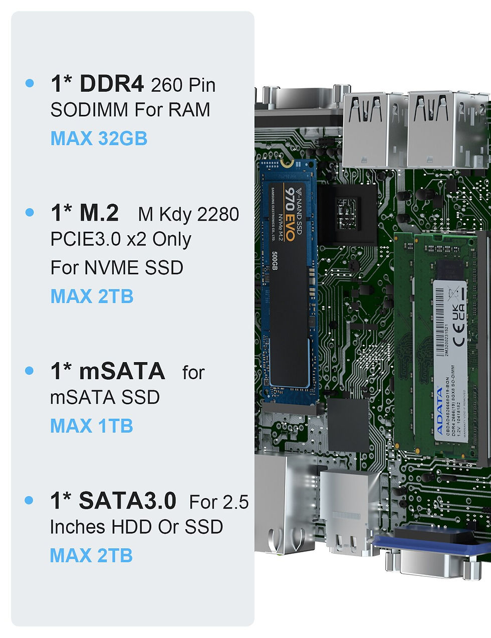 Thumbnail: HYSTOU Mini Computer Intel NUC Celeron J4125 ssd m.2 Pfsense Firewall Server wi