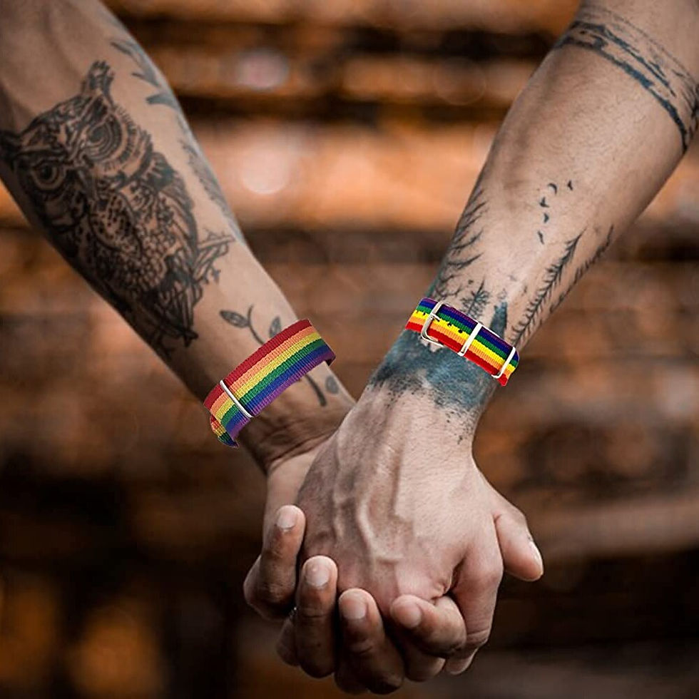 Thumbnail: Fashion Rainbow Bracelet Girl Boy Ladies Rainbow Wristband Bracelet Cotton Line