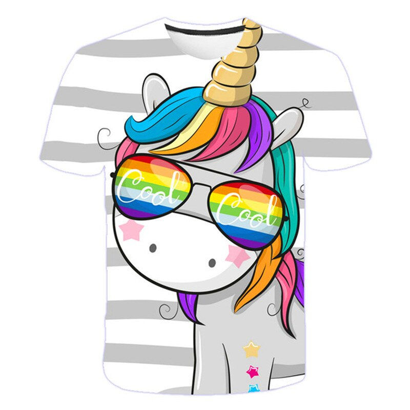 Thumbnail: Children's Unicorn T-Shirt Children for Boys a Boy Girls Kids Kid's Shirts Chil