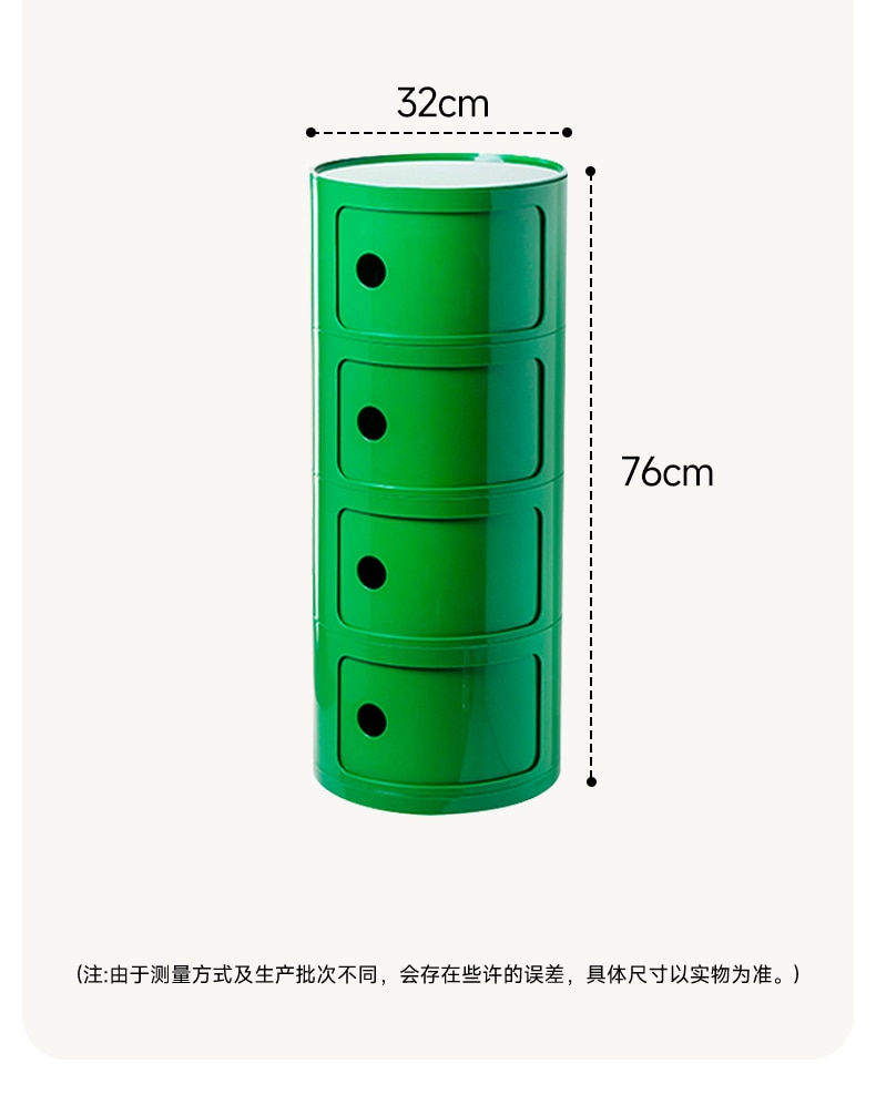 Thumbnail: Nordic Modern Nightstands Small Space Cute Kawaii Mini Bedside Table Plastic Co