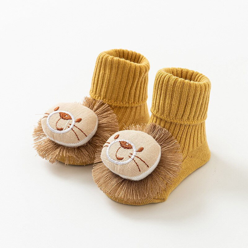 Thumbnail: Cotton Baby Socks Non-Slip Floor Socks Spring Autumn Newborn Baby Socks In The 