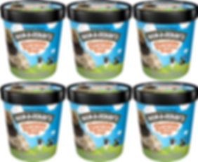 Ben & Jerry's Chocolate Chip Cookie Dough Ice Cream, 16 oz. Pint, 6-Pack (Froze