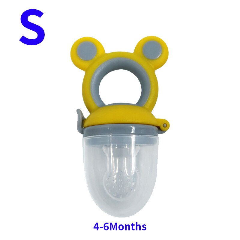 Baby Feeder Silicone Fresh Food Nibbler Kids Boy Girl Bear Ear Fruit Feeding Sa