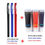 Thumbnail: 3 Gel Pens + 50 Refills Set 0.38mm Black Blue Red Ink Bulk Pens Thin Tip Journa