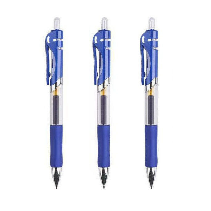 Thumbnail: 0.5mm Retractable Gel Pens Set Black/red/blue Ink Ballpoint for Writing Signatu