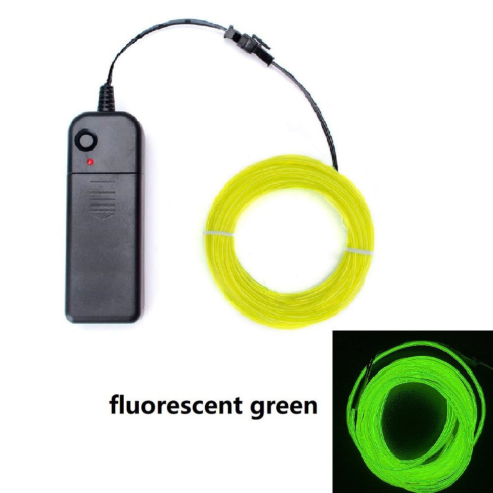 Thumbnail: 1m 3m 5m Glow EL Wire Neon Cable for Christmas Dance Party DIY Costumes Multico