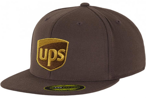 UPS FLEXFIT 210 FLAT BILL Center Logo 