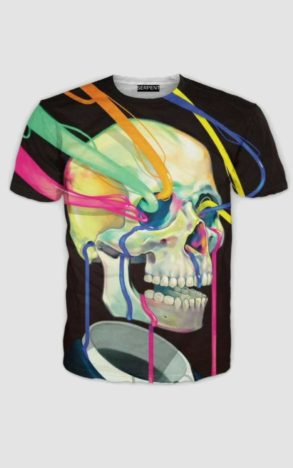 Zygomatic Dorian Skull T-Shirt | Serpent Urban Art Clothing Reviews