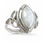Miniatura: Anillo piedra Luna con Triquetra Doble