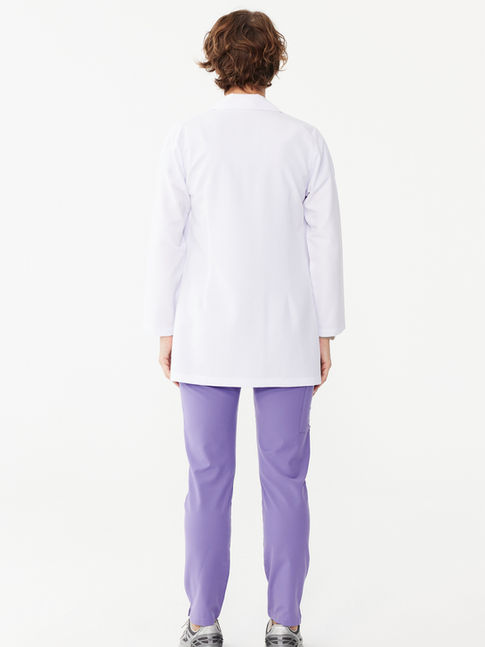 Sar Feniks Kadın Beyaz Gömlek Yaka Ceket Boy Önlük arka görünüm