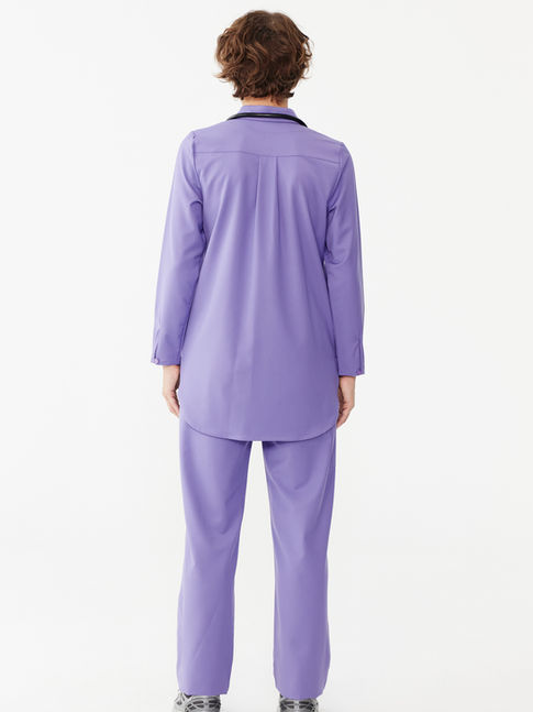 Sar Infinity Quasar Eflatun Kadın Tesettür Scrubs Takım arka görünüm