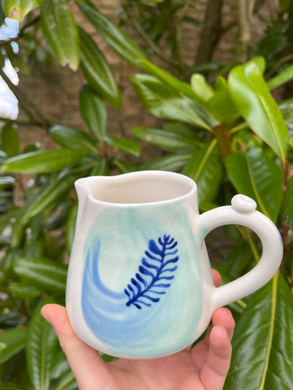 Thumbnail: Blue seaweed jug