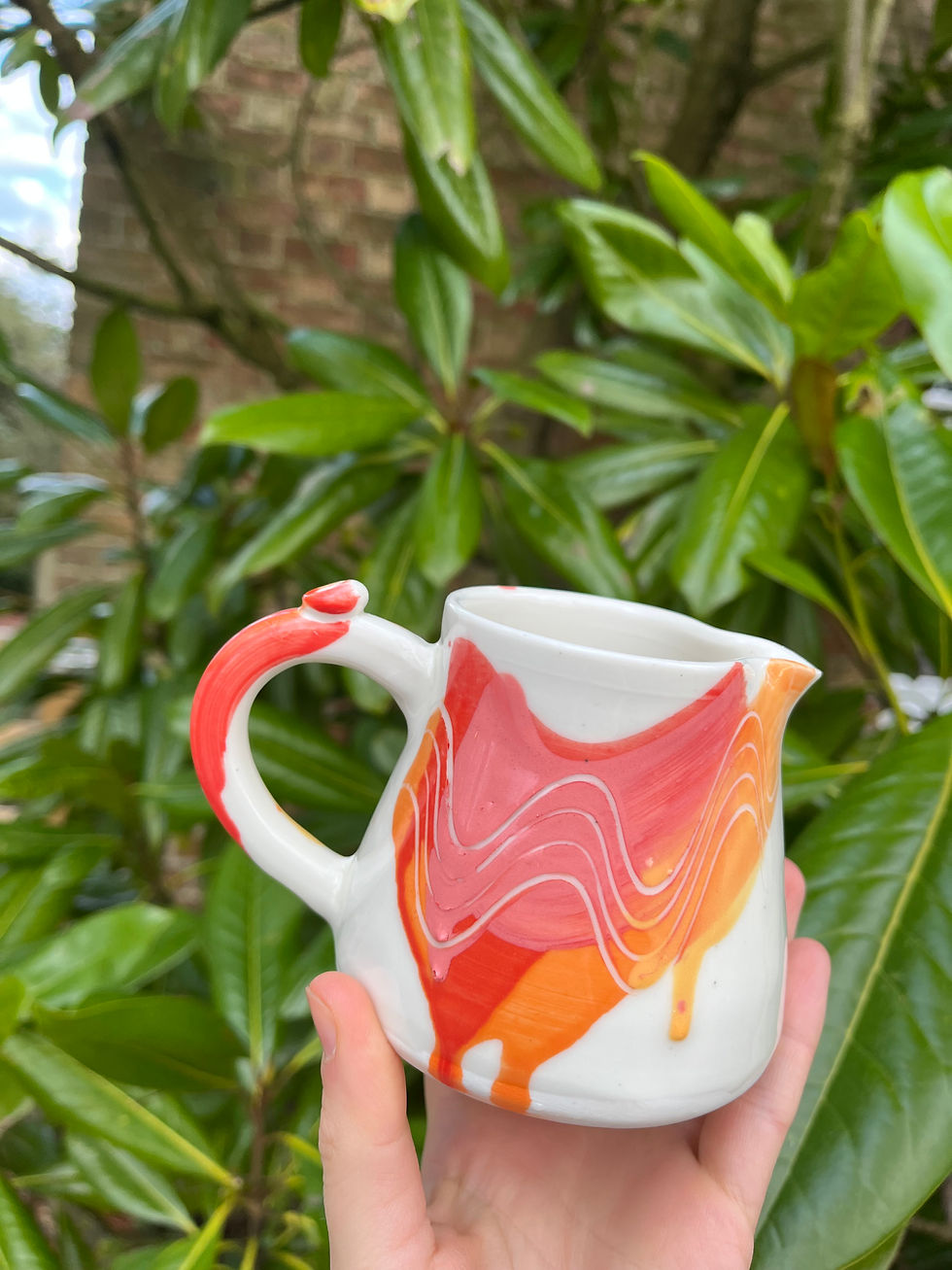 Thumbnail: Warm orange sunburst jug