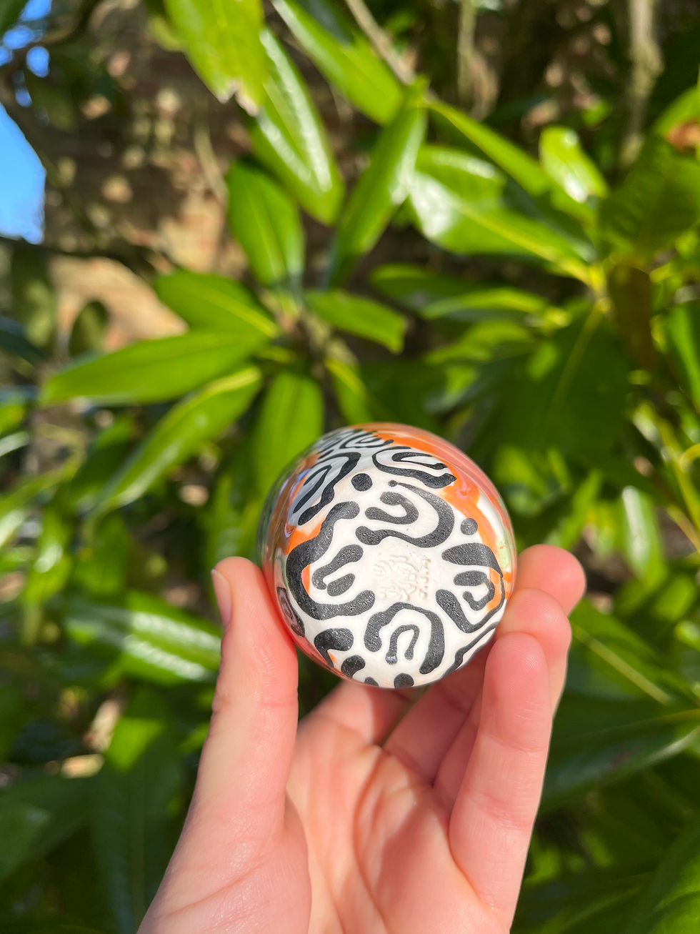 Thumbnail: Mini orange plant pot
