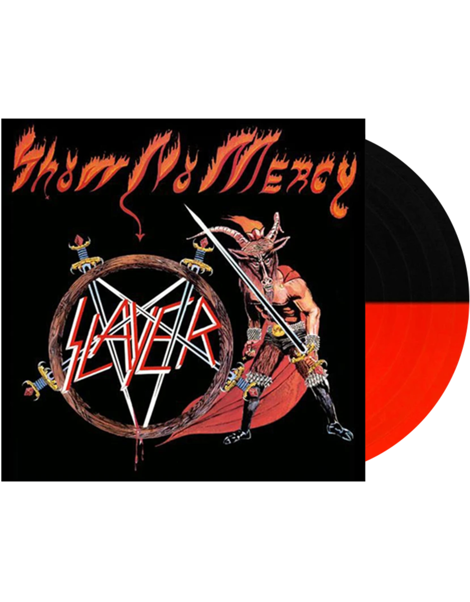 Slayer – Show No Mercy Transparent Red / Black Splatter