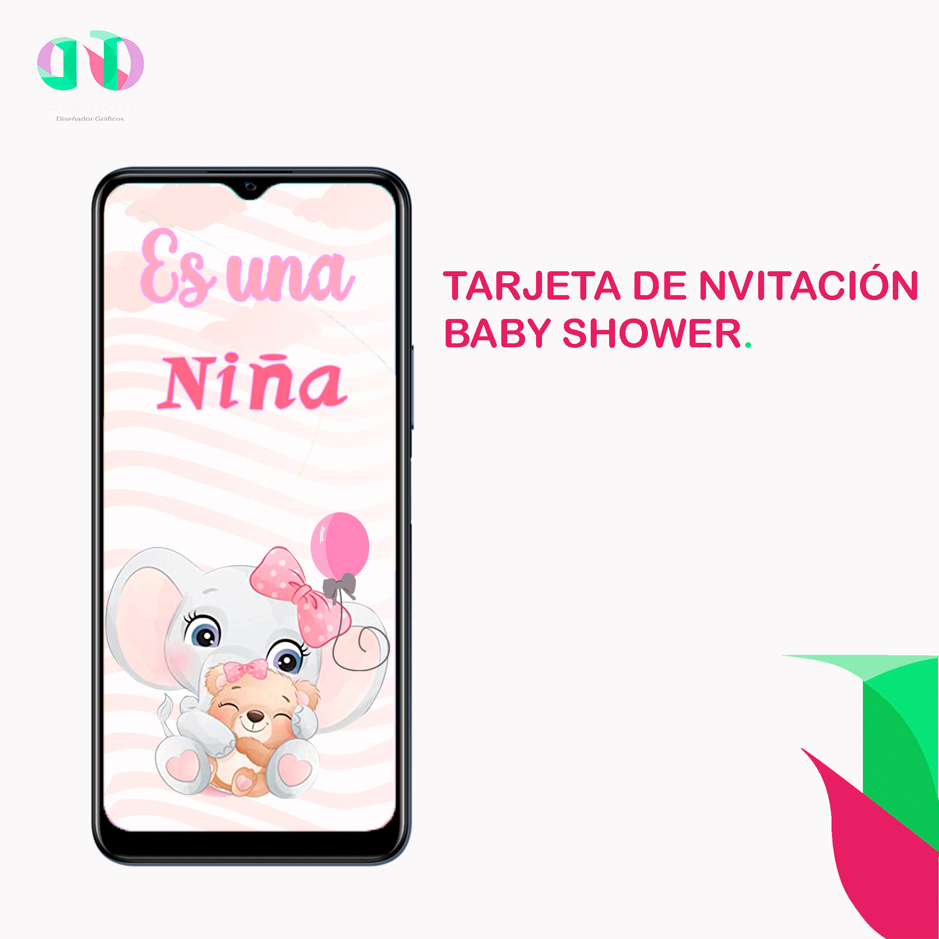 Tarjeta de invitación Baby Shower