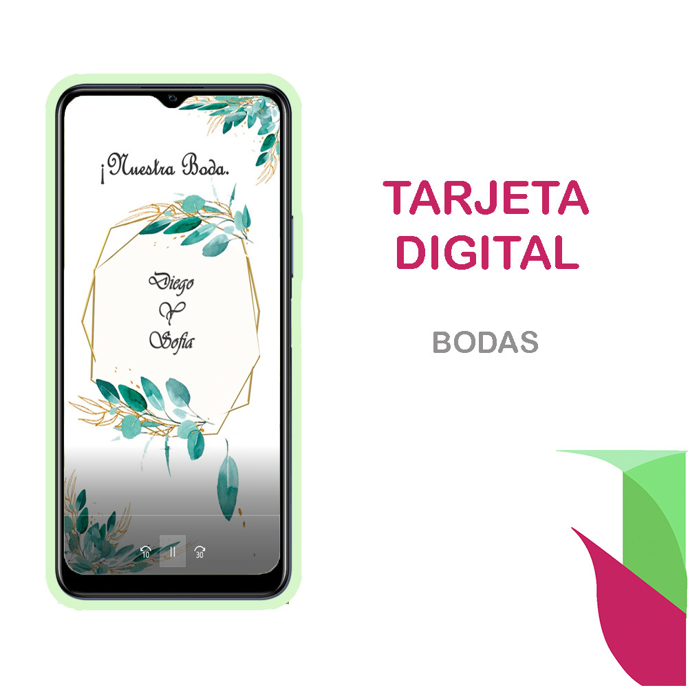 tarjeta de invitación digital "bodas"