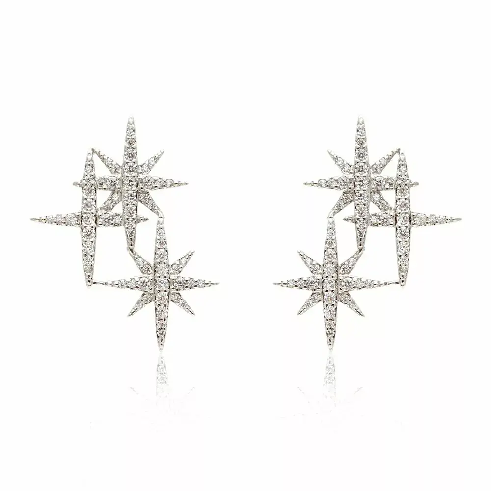 Brincos trio estrela