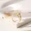 Thumbnail: Crystal Hexagon Trio Ring