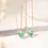 Miniatura: Green Paraíba Crystal and White Zirconia Necklace