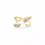 Thumbnail: X Gold Crystal Ring