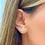 Thumbnail: Single Crystal Droplet Hoop Earrings
