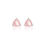 Thumbnail: Rose Quartz Triangle Earrings