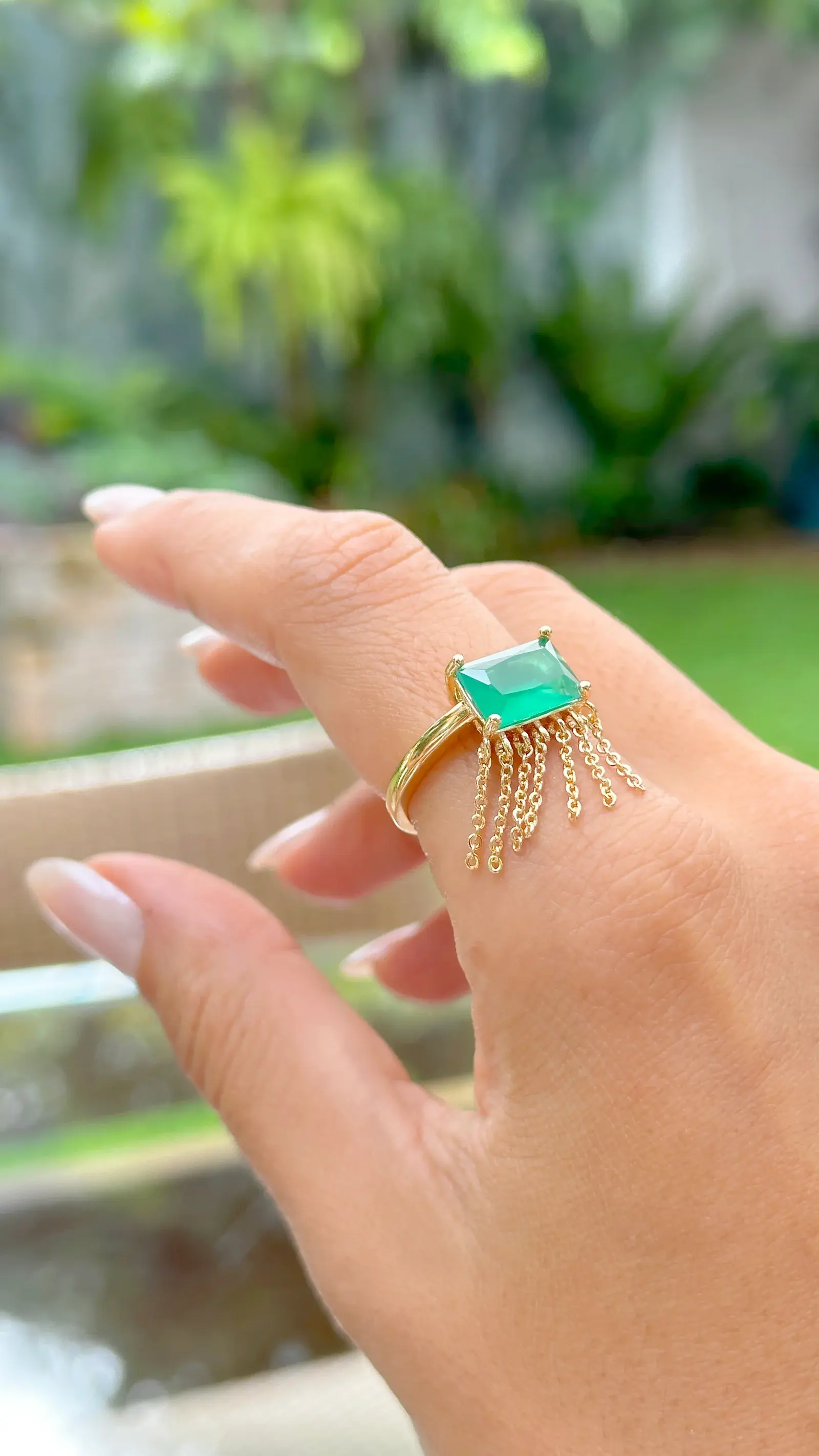 Chuva Verde Earrings