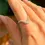 Thumbnail: Curved White Zirconia Ring