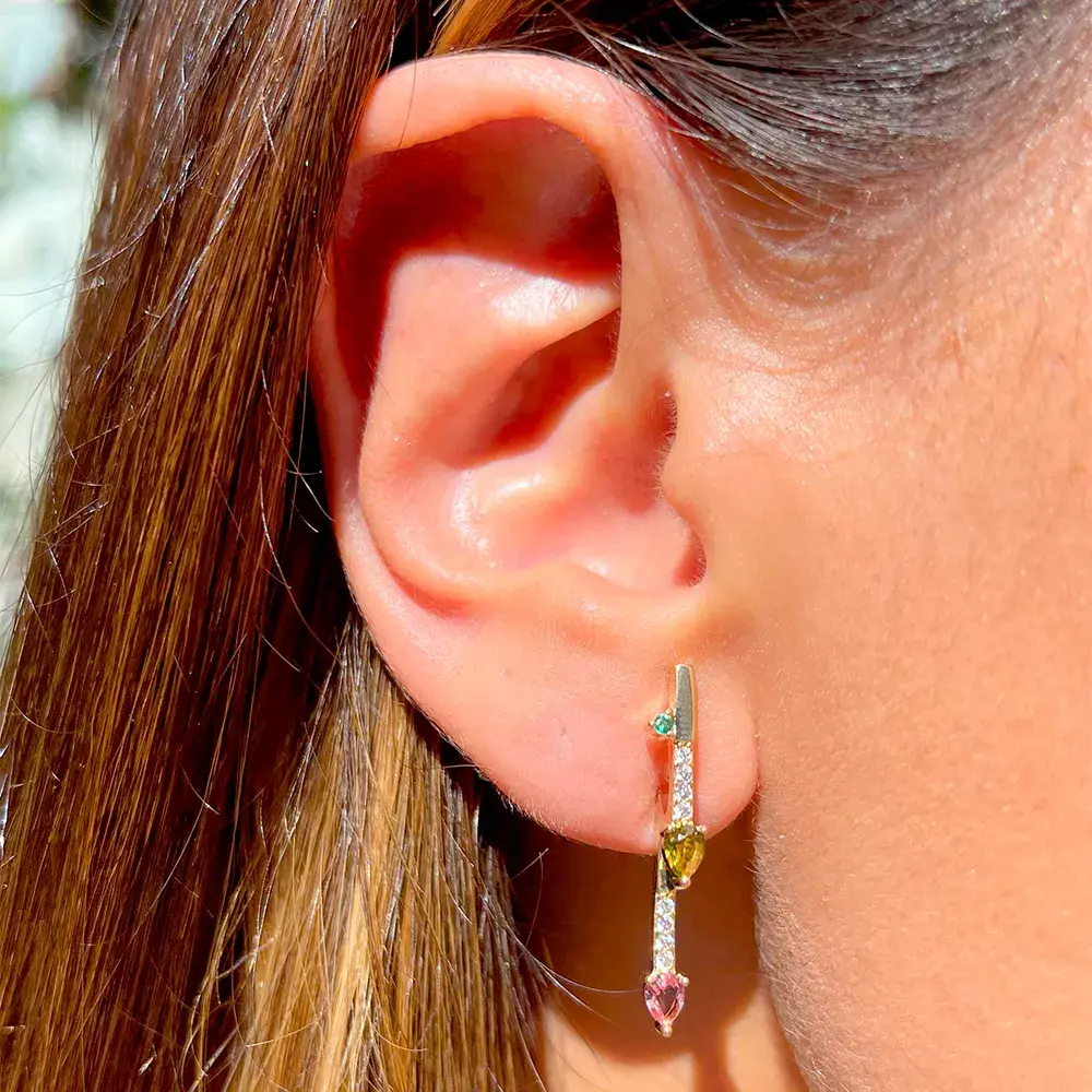 LINEAR BLOOM EARRINGS