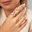 Thumbnail: Teardrops zirconia ring