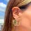 Thumbnail: Golden Blossom Button Earrings