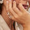 Thumbnail: Teardrops zirconia ring
