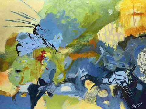 We can feel the current, the strength of the St. Lawrence River, anchored in our memory. Artist Diane Fournier
