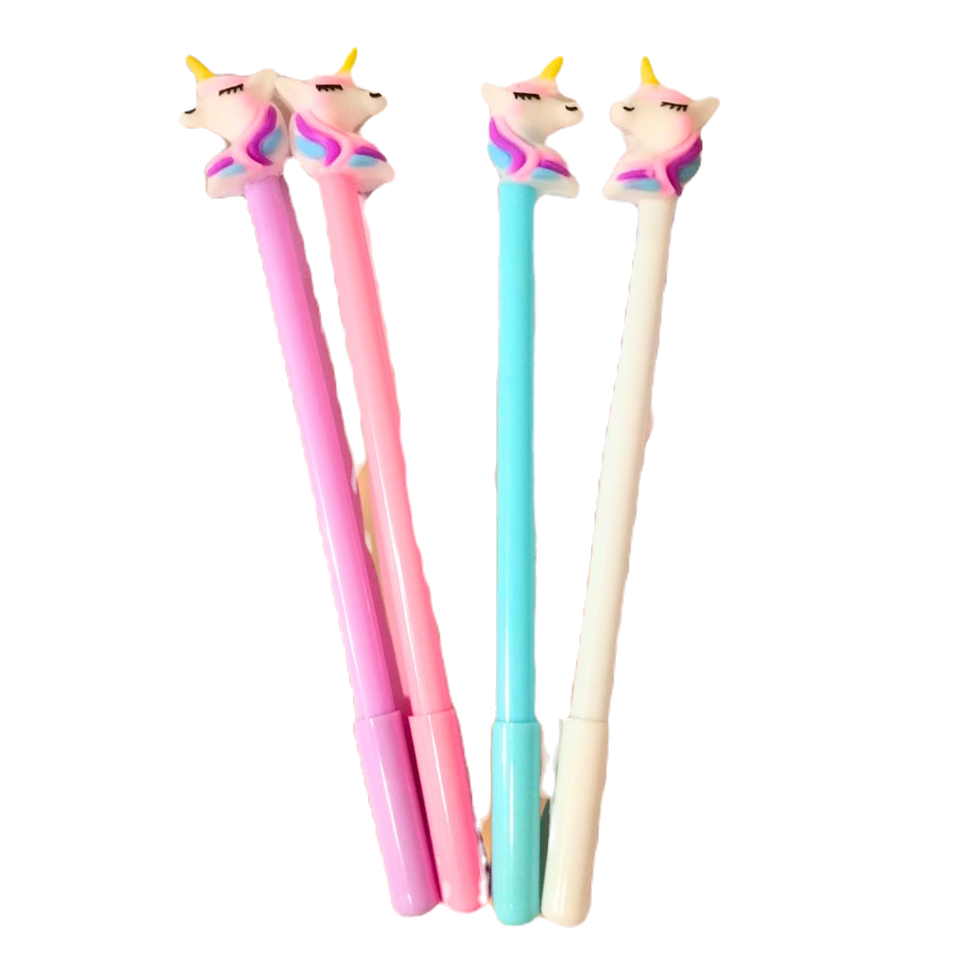4x Canetas unicórnio