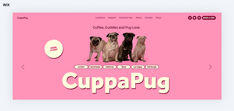 best homepage website design example