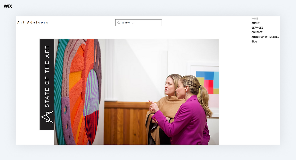 artist portfolio sample
