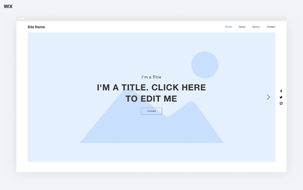 minimal layout website template