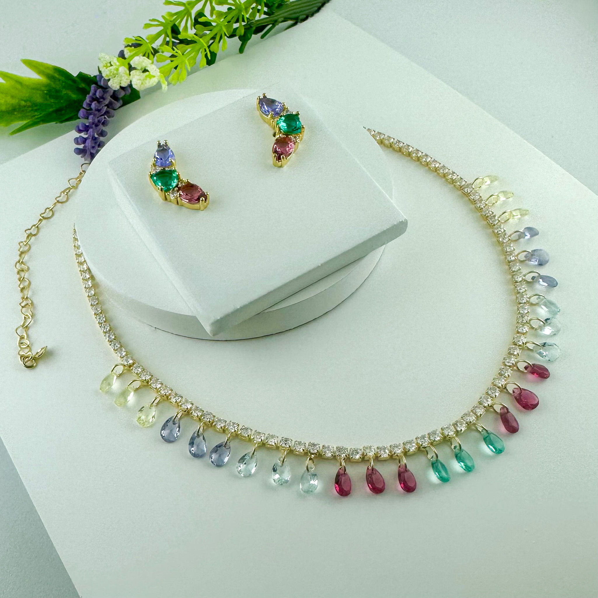 Conjunto Riviera Gotas Coloridas