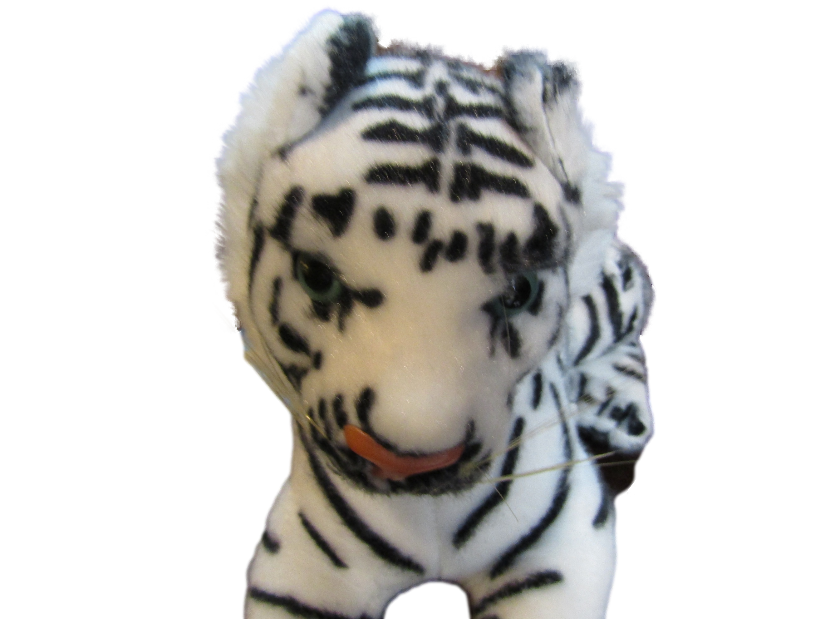 🧸 TigerMan Kids Plush Tiger – 19.5" White