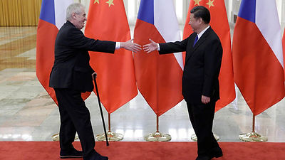 the jurner of the czech president from the west to the east