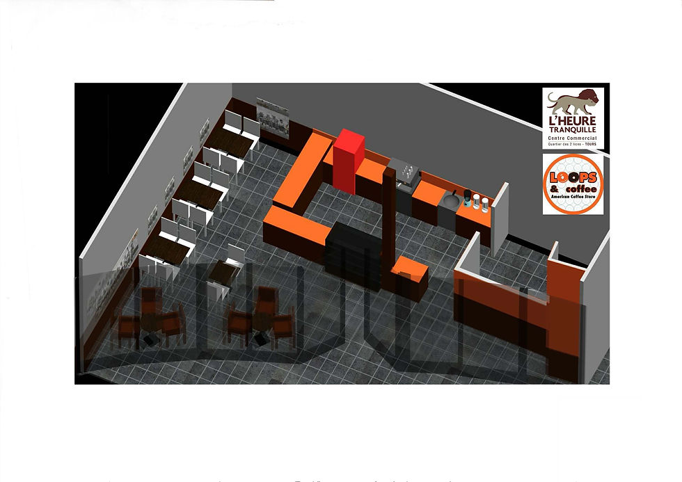 Aménagement d'un espace de restauration et vente à emporter Tours (37)