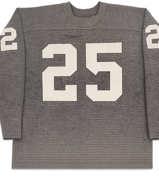Vintage football jersey with number 25