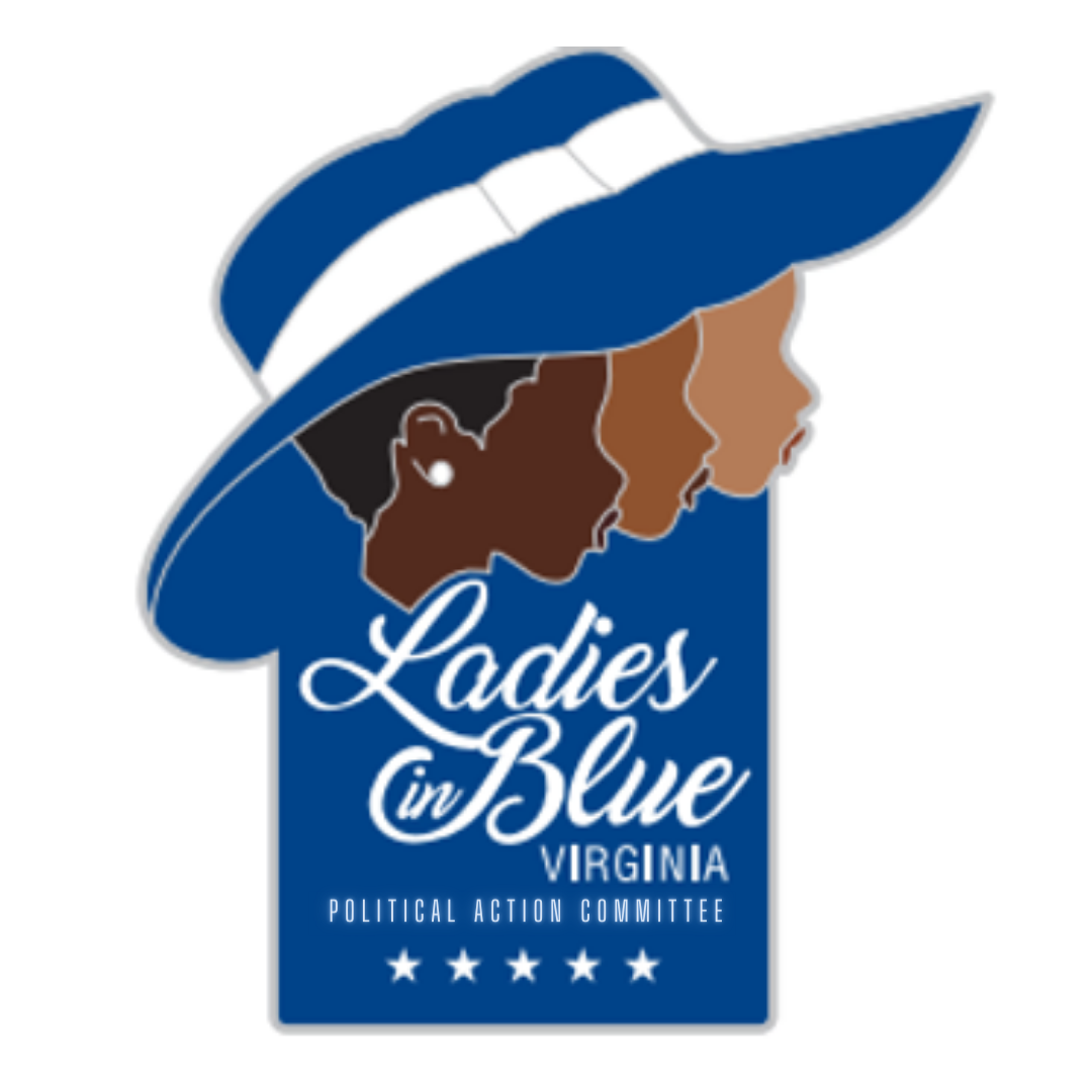 Ladies in Blue VA PAC lapel pin