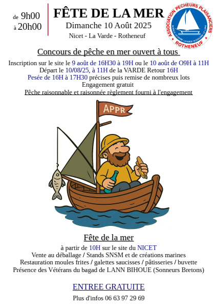 Affiche de la fete de la mer 2025