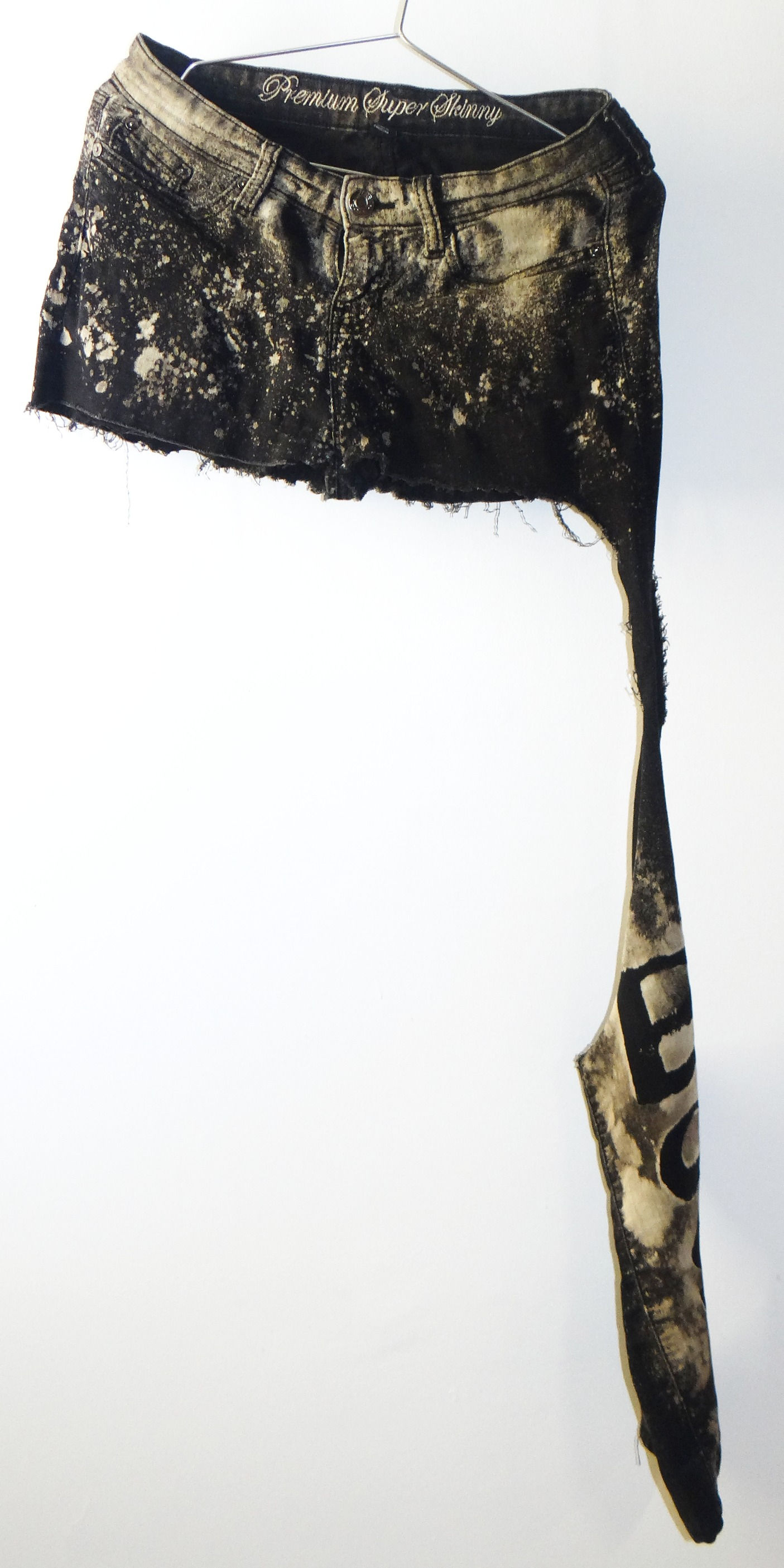 Distressed Denim Boss Booty Short Hot Pants